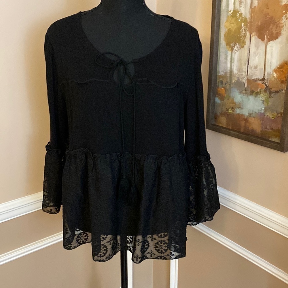 Dani Collection Blouse Medium EUC
